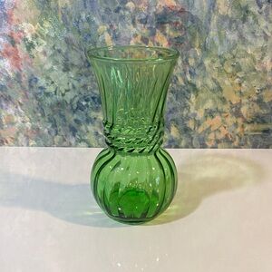 Anchor Hocking Green Glass Vase Flowers Plants And More